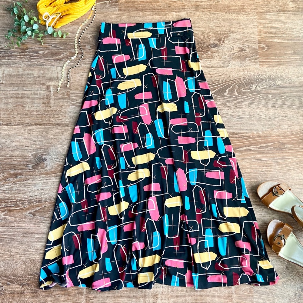 LulaRoe Multi Colored Maxi Skirt
